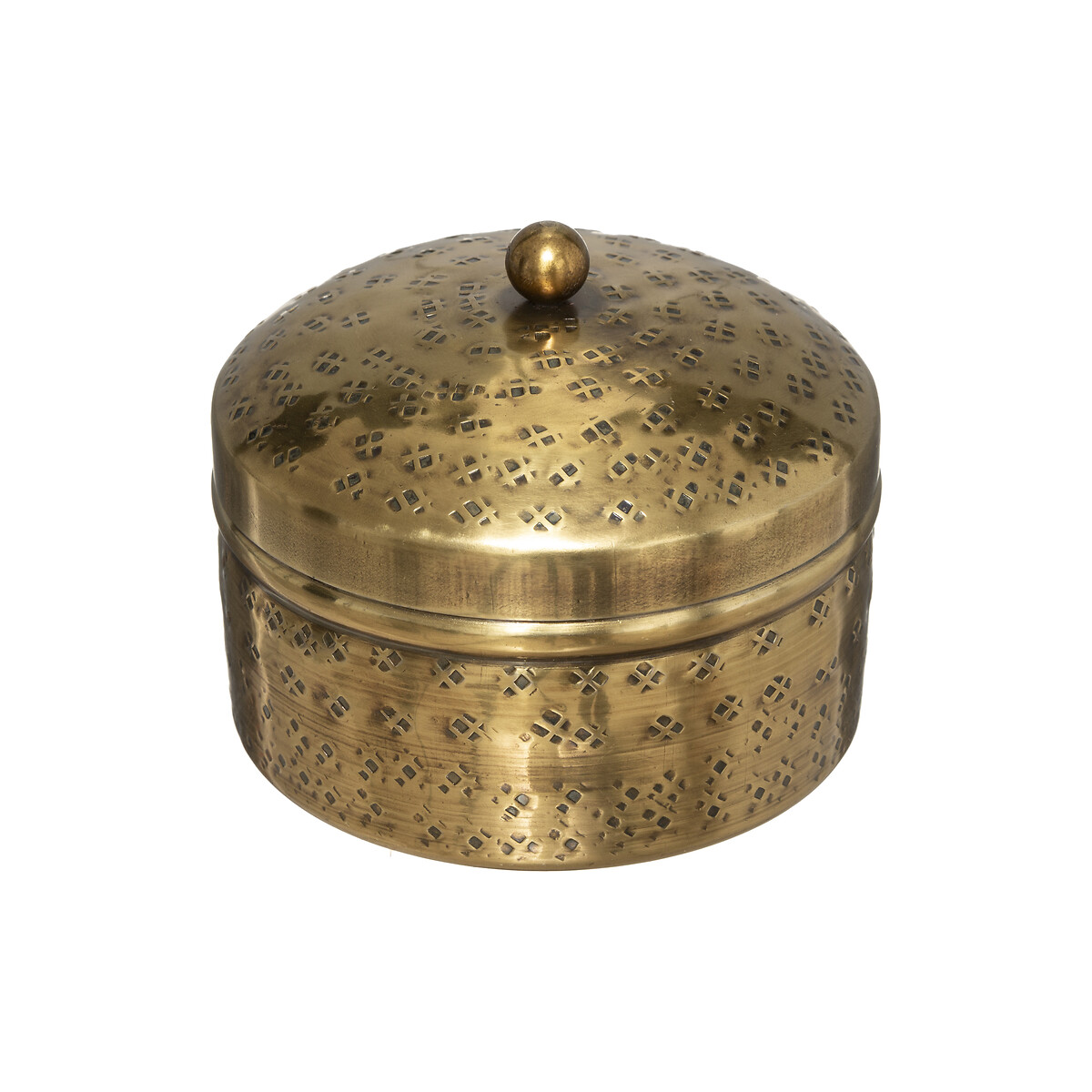 Juego de 2 cajas OASIS decorativas doradas