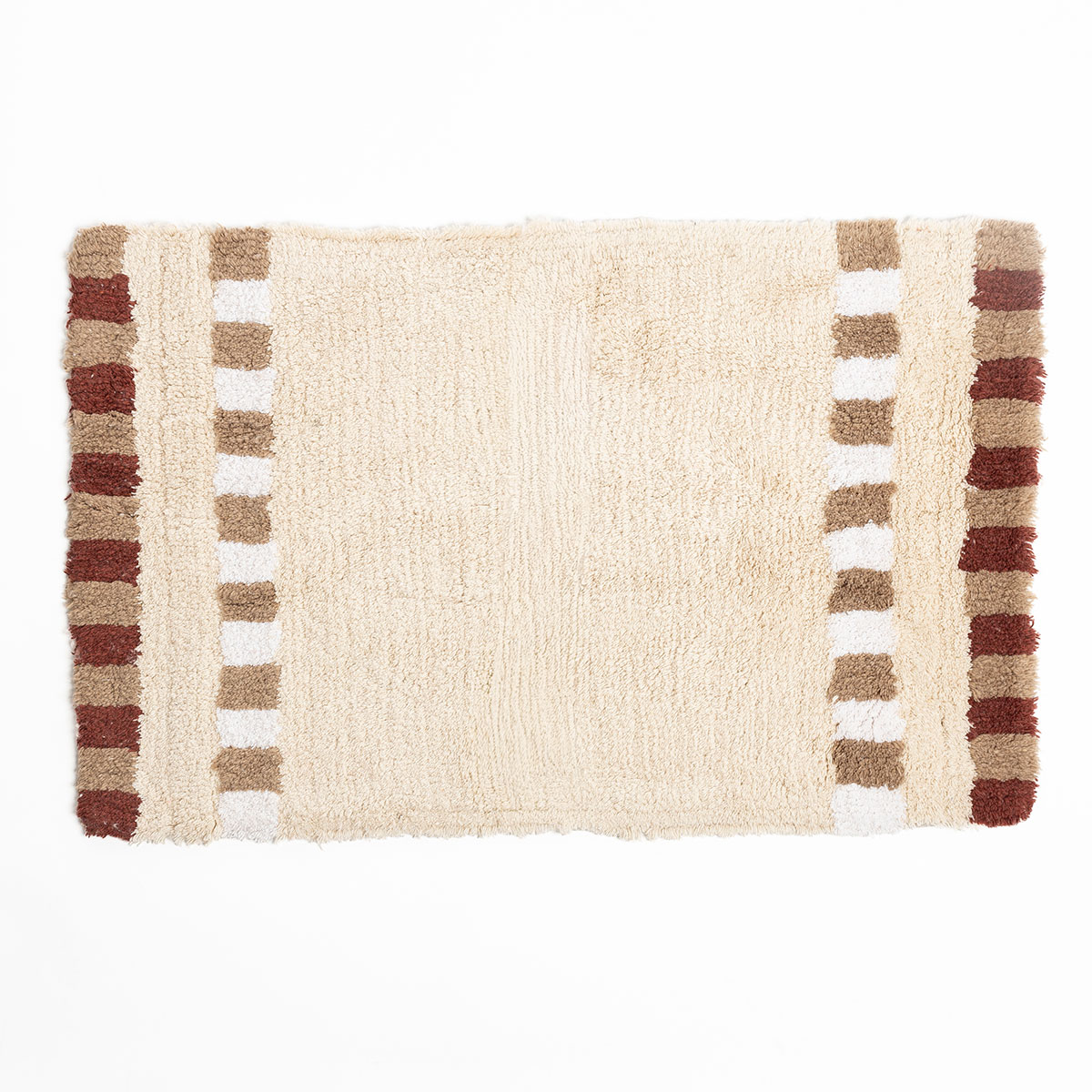 Alfombra de ba&ntilde;o FLORENCE de algod&oacute;n beige 50x80cm
