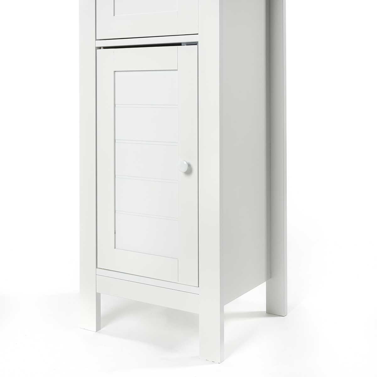 Armario bajo wc DENVER blanco y márron 83cm