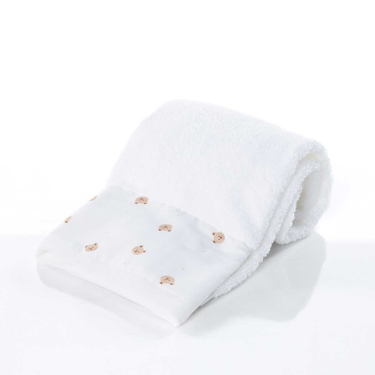 Toalla de algodón blanca 50x90cm