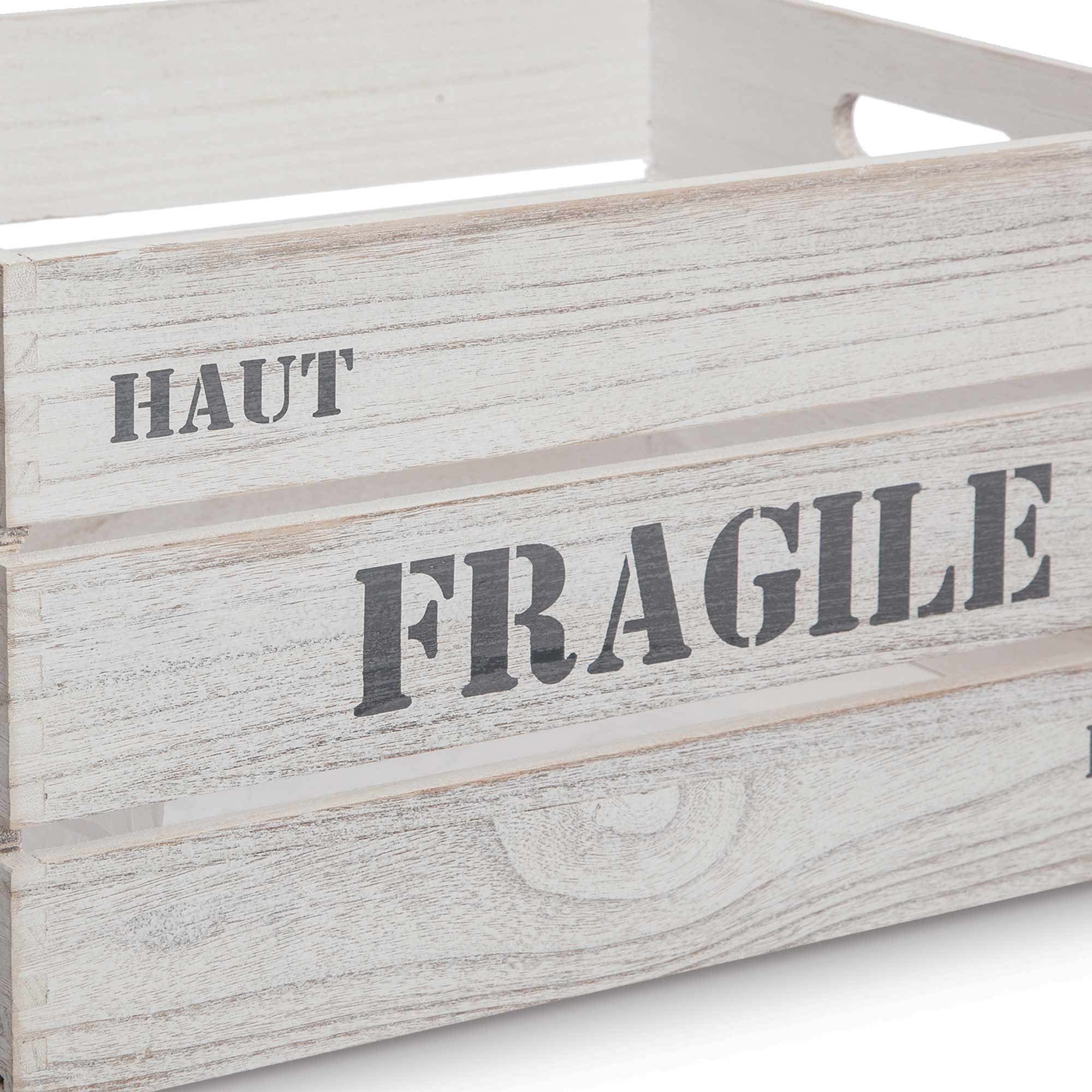 Caja De Madera 34x24x18Cm