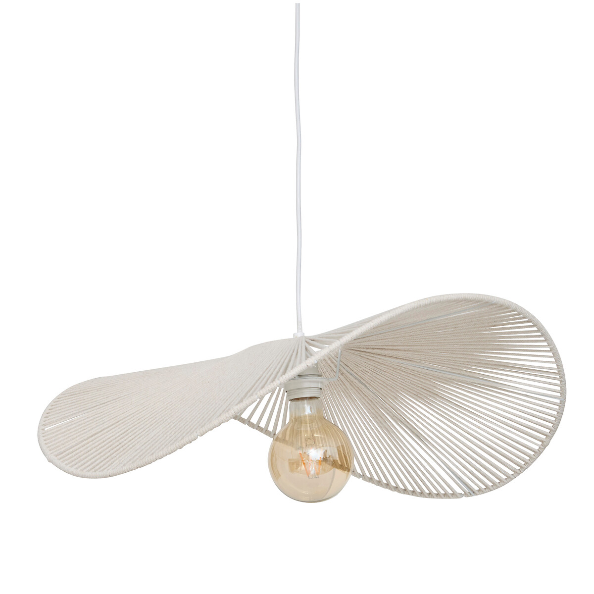 L&aacute;mpara de techo ADELIA blanca 58cm