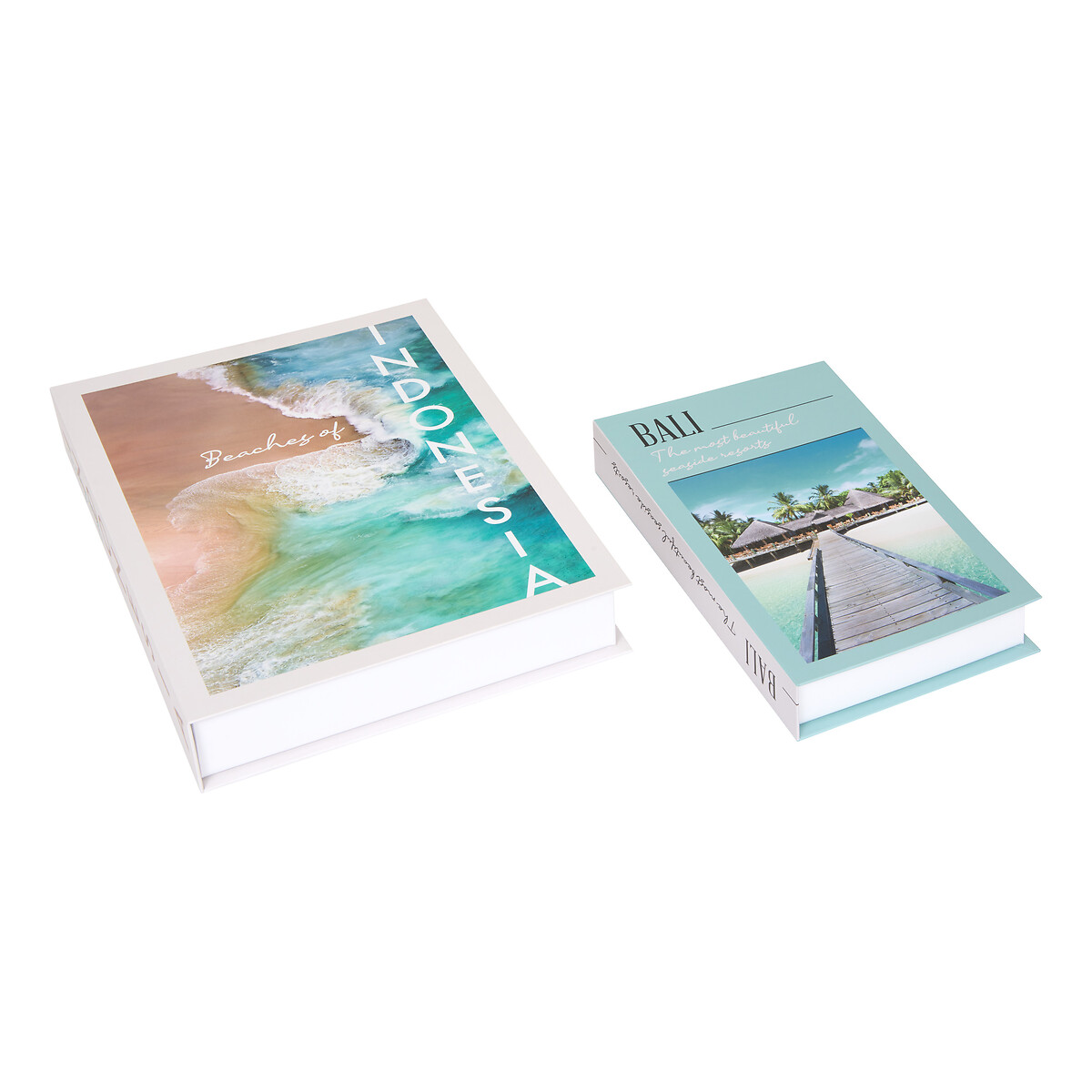 Set de 2 cajas decorativas 33x25x5cm