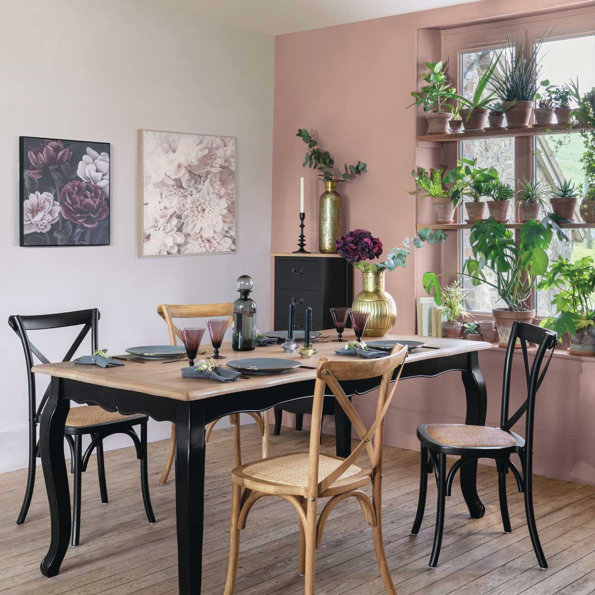 Jarrón NIGHT dorado metálico 45Cm