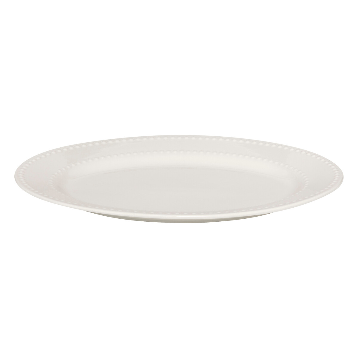 Bandeja ovalada PERLE 33x23cm de porcelana