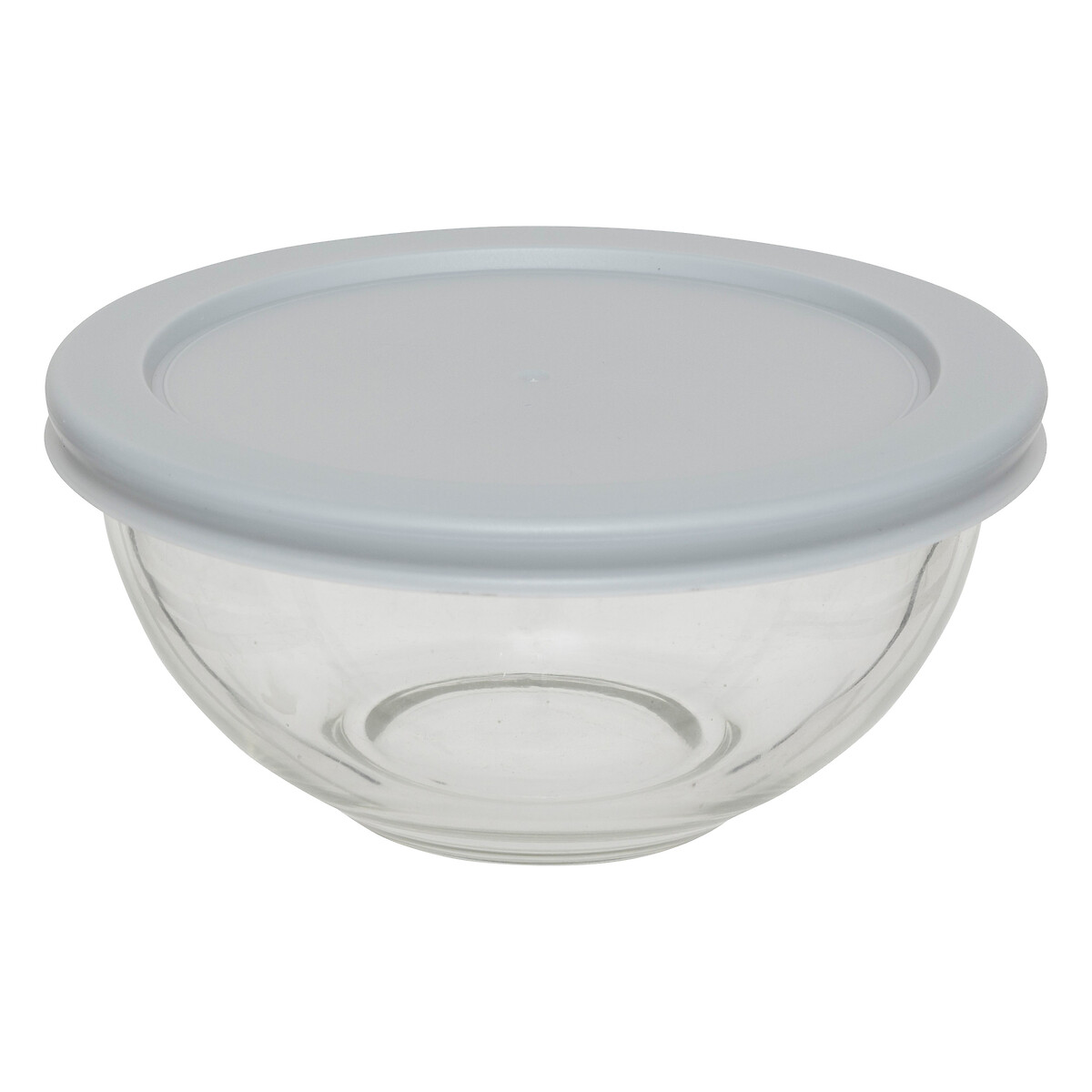 Juego 3 recipientes de vidrio redondos