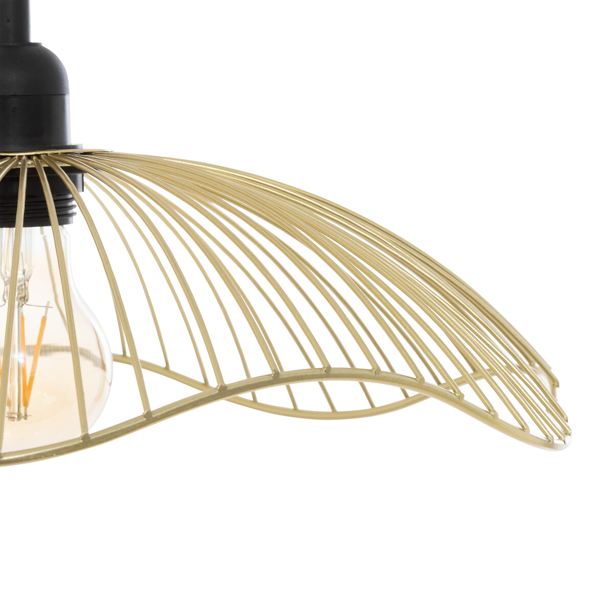 L&aacute;mpara de techo GALT dorado de metal 34cm