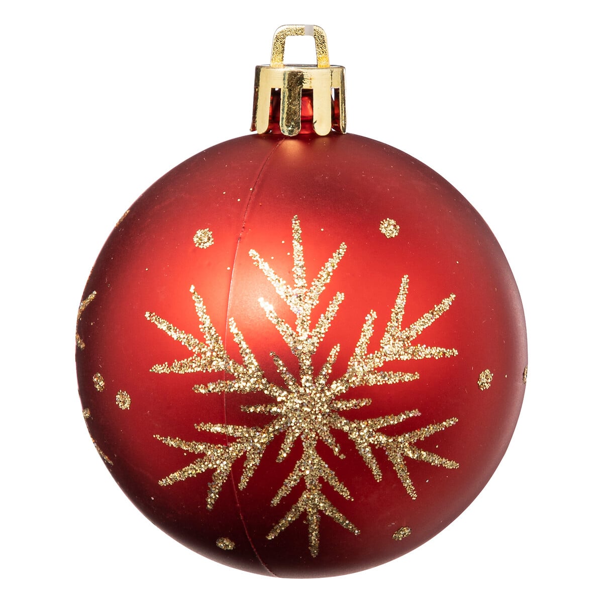 Set 25 Bolas Navide&ntilde;as Rojo Y Dorado 6cm