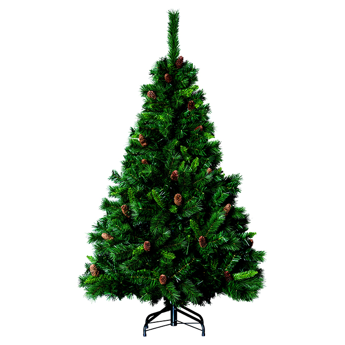 Árvore De Natal Royal Majestic Verde Com Pinhas 150cm