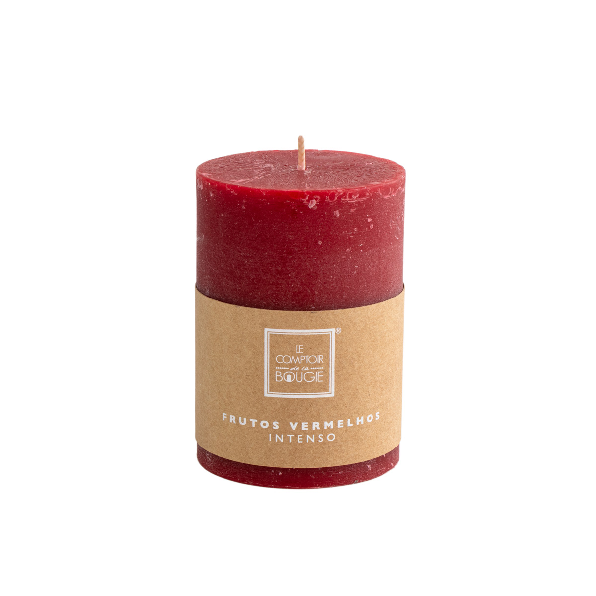 Vela Perfumada Pilar De Frutos Vermelhos 10cm