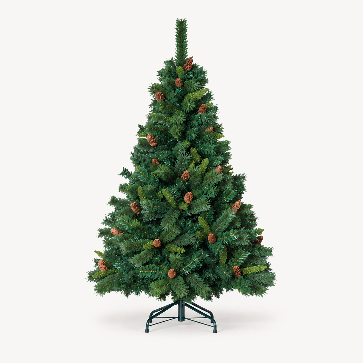 &Aacute;rvore De Natal Royal Majestic Verde Com Pinhas 180cm