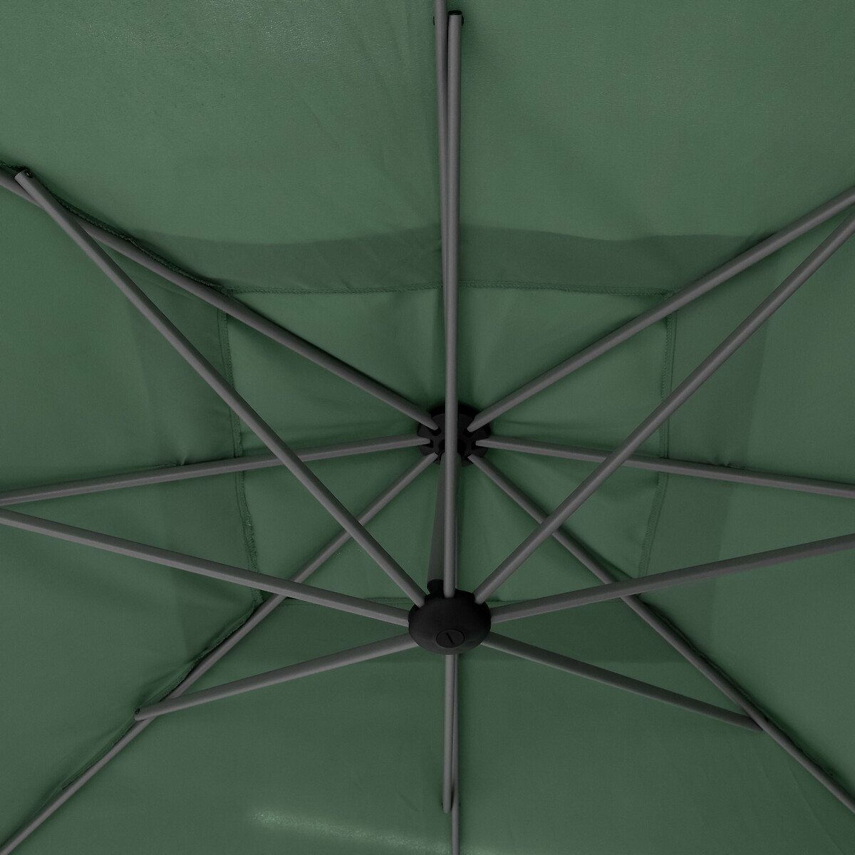 Parasol exc&eacute;ntrico MANOA verde oliva 2.5x2.5m