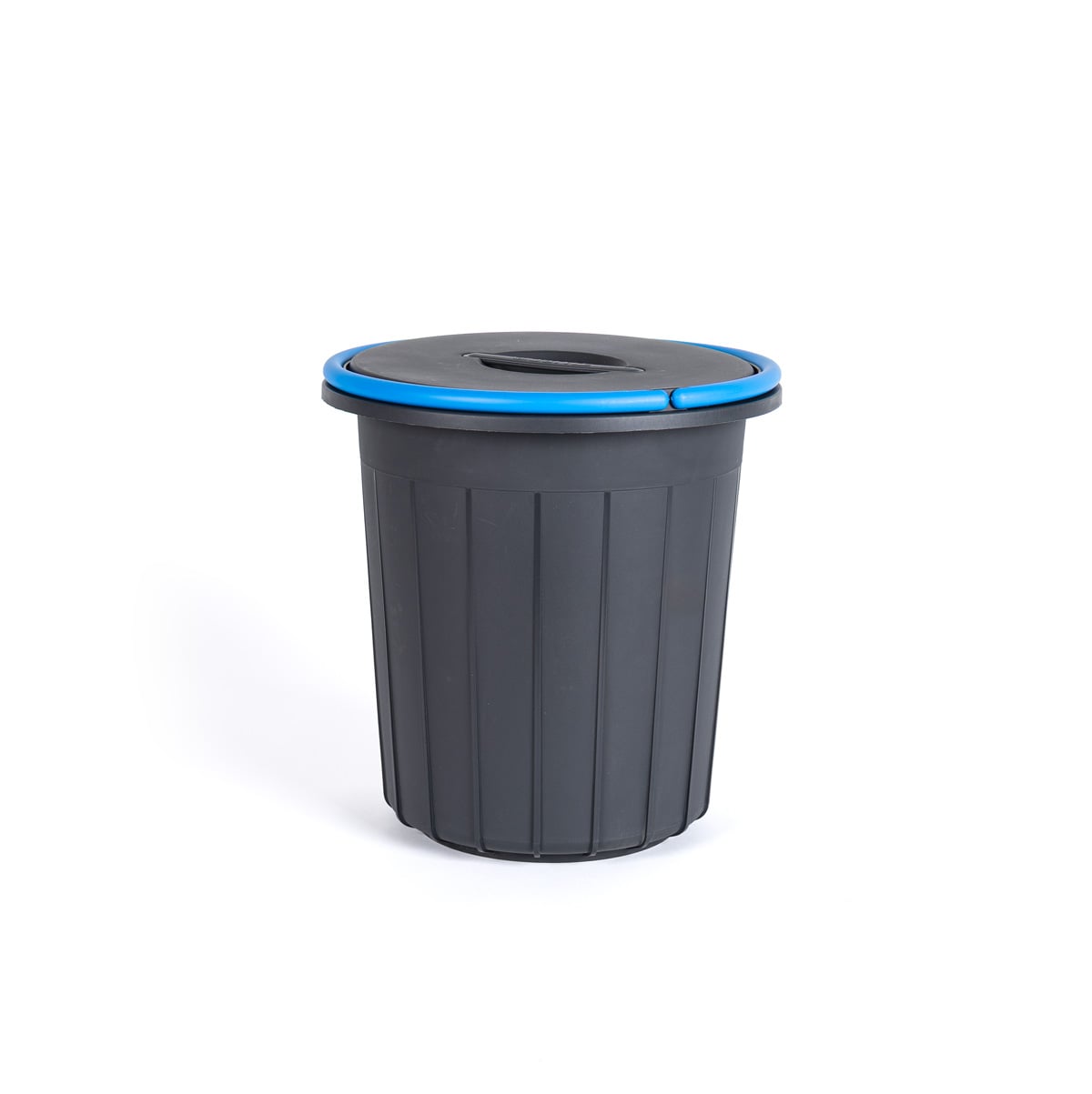 Cubo reciclaje con asa azul 25L
