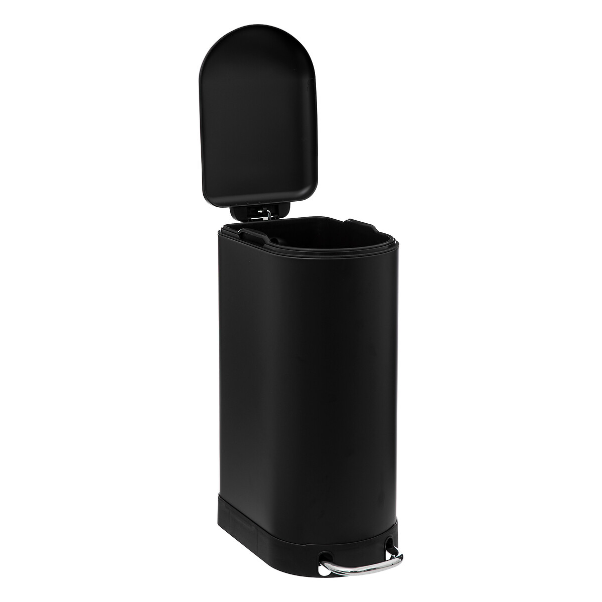 Balde Do Lixo Ariane Preto Com Pedal 30L