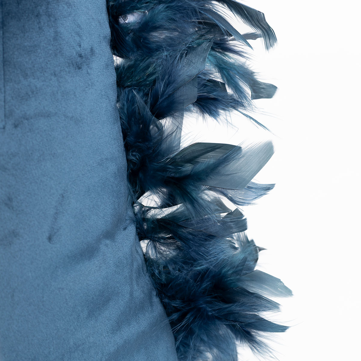 Cojín azul de terciopelo 40x40cm