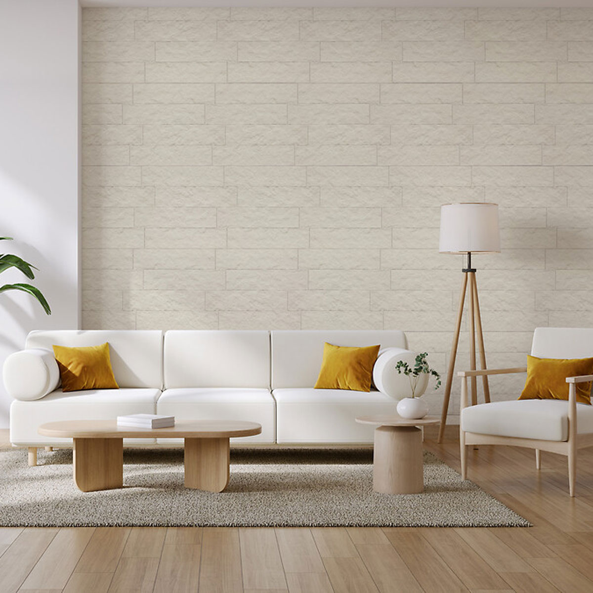 Juego de 2 pegatinas decorativas CARY beige 30x38