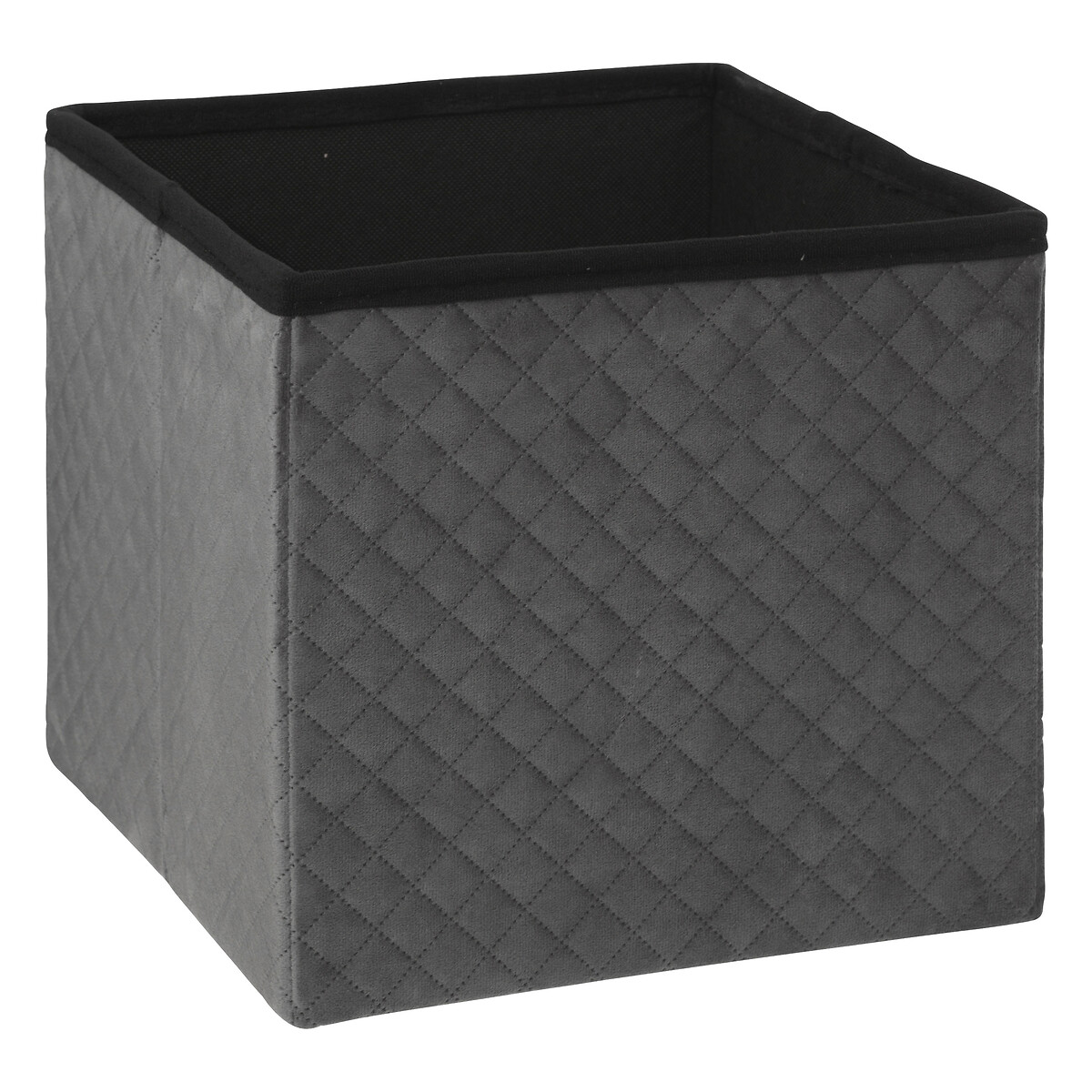 Puf MIXMODUL de terciopelo gris 31x31Cm 