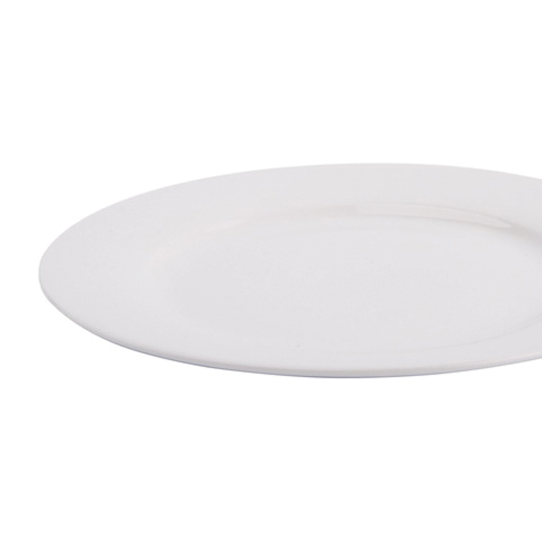 Plato postre GIZ blanco de cer&aacute;mica 20cm