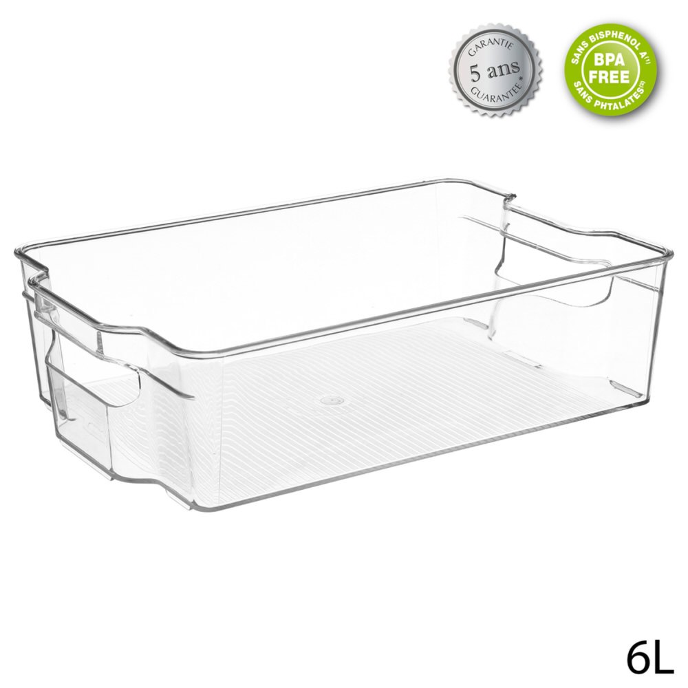 Caja Plast. Almacenamiento 6L 31x21x9Cm