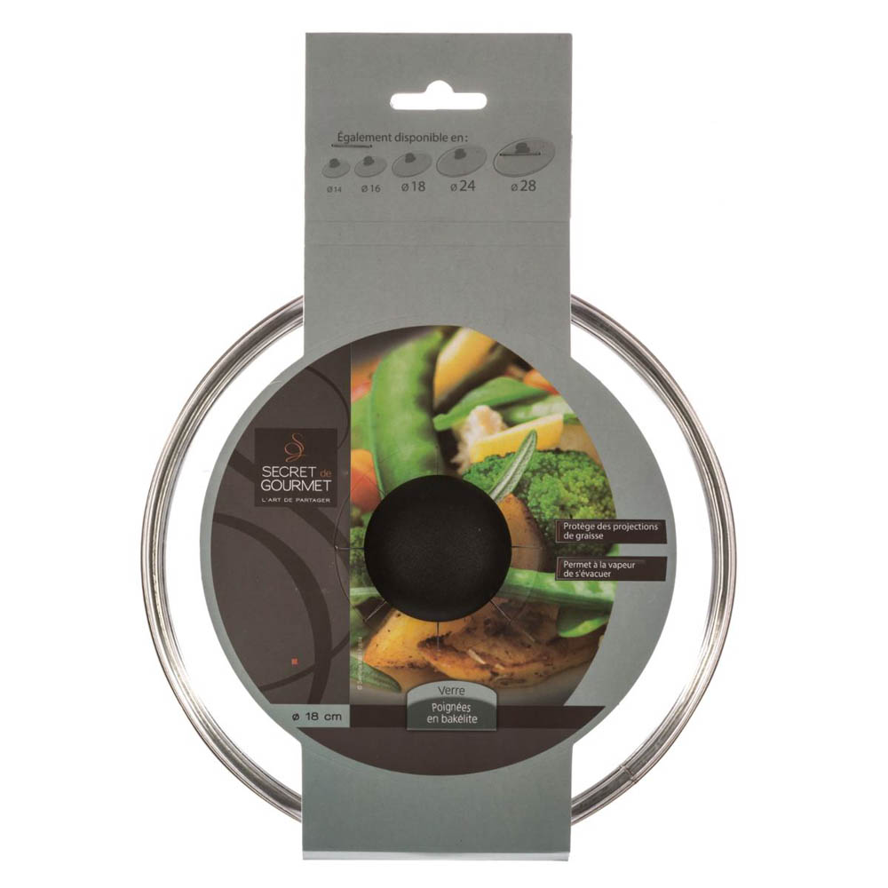 Tampa Em Vidro Para Ca&ccedil;arola 18cm