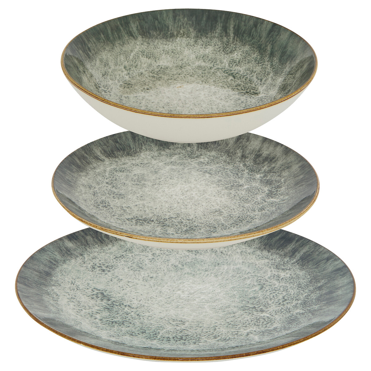 Vajilla de 12 piezas JULIETTE verde