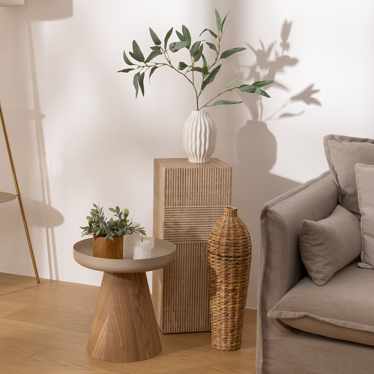 Mesa auxiliar HERCYNA beige