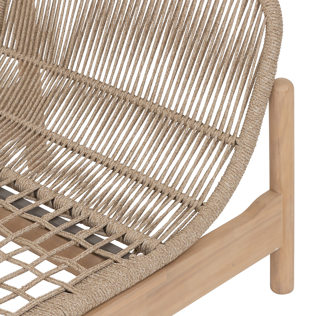 Banco DEONA gris pardo de madera acacia