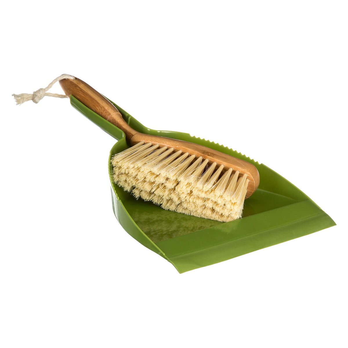 Recogedor De Mano Con Cepillo de Bamb&uacute;