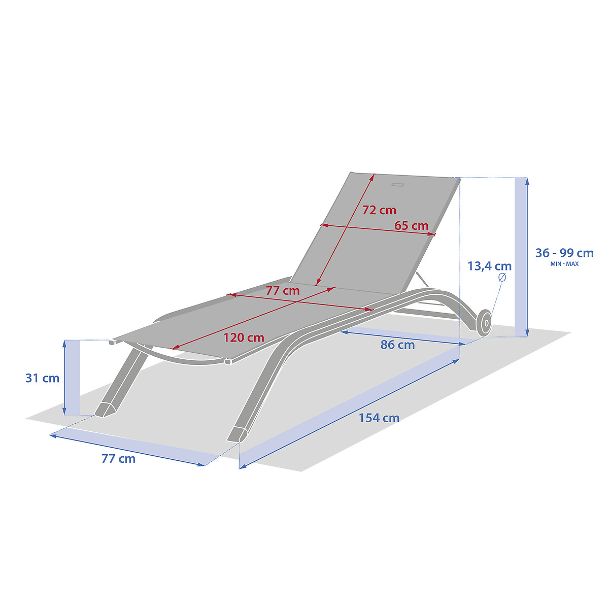Tumbona JIMANI cacao y avoi