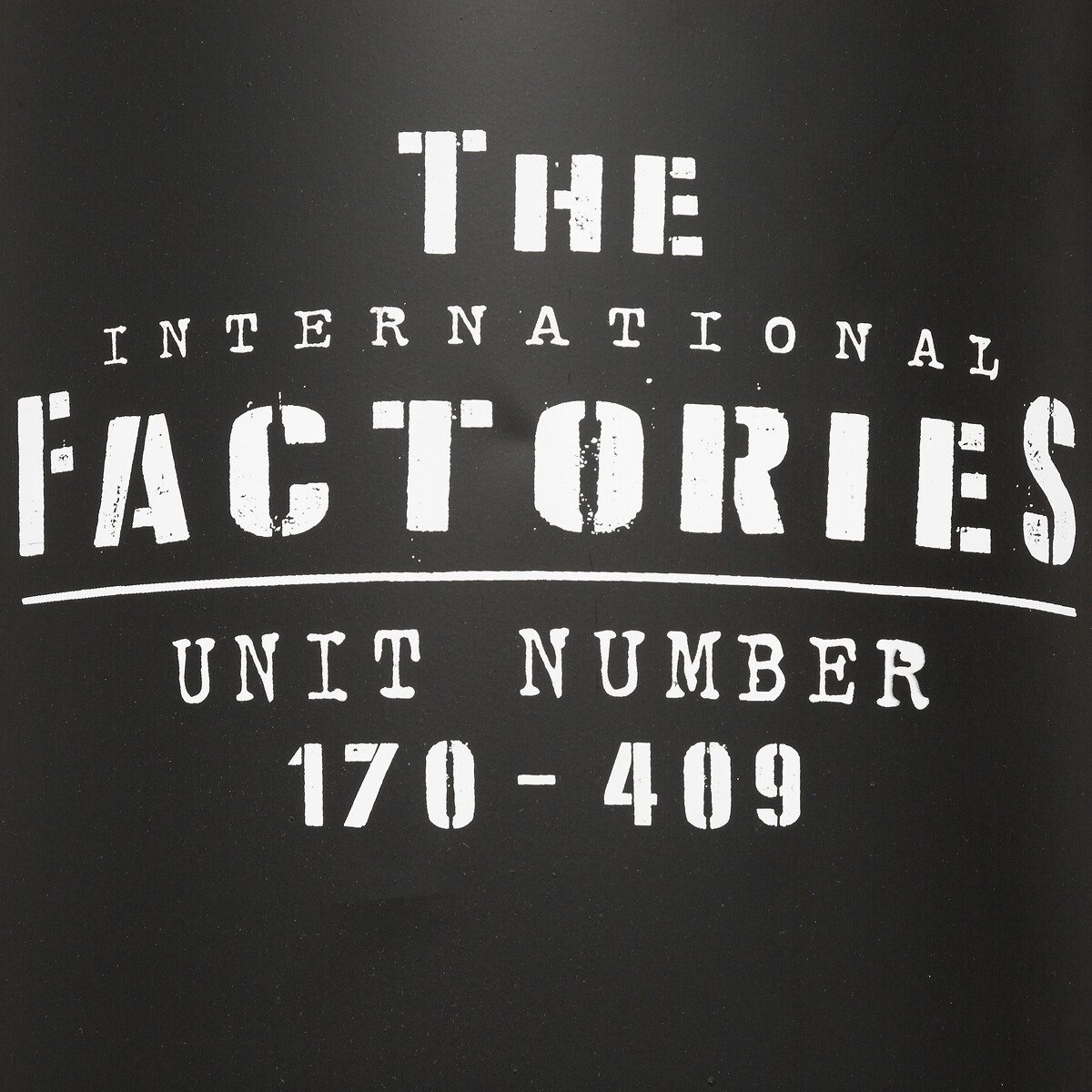 Puf De Metal Negro Factory 33.5x47Cm 