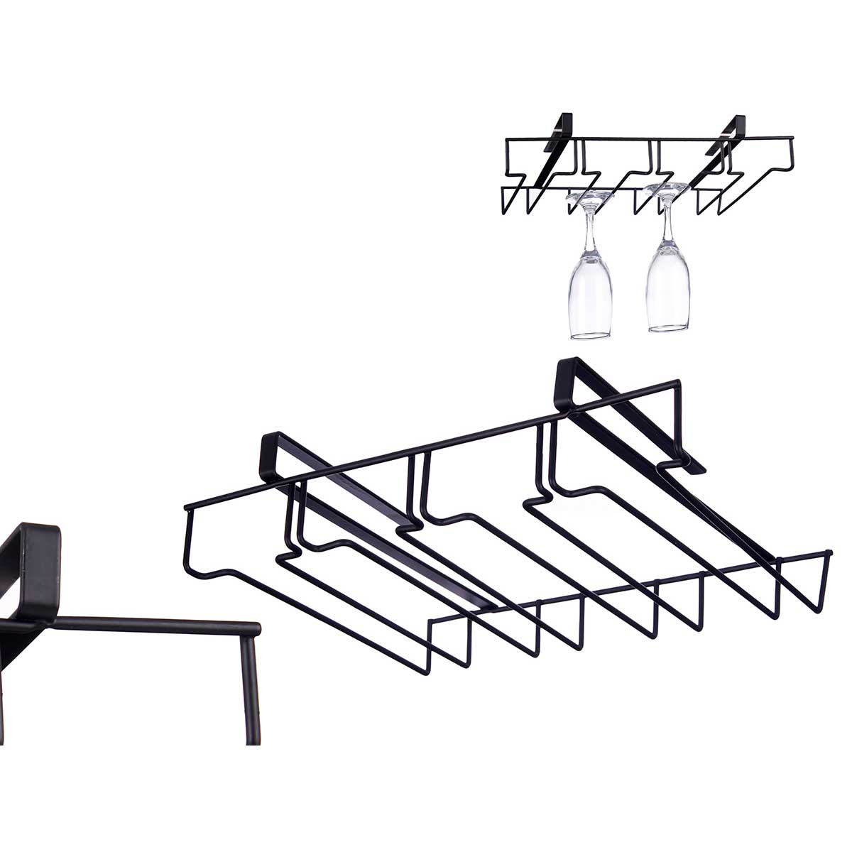 Colgador Para Copas Y Tazas Negro