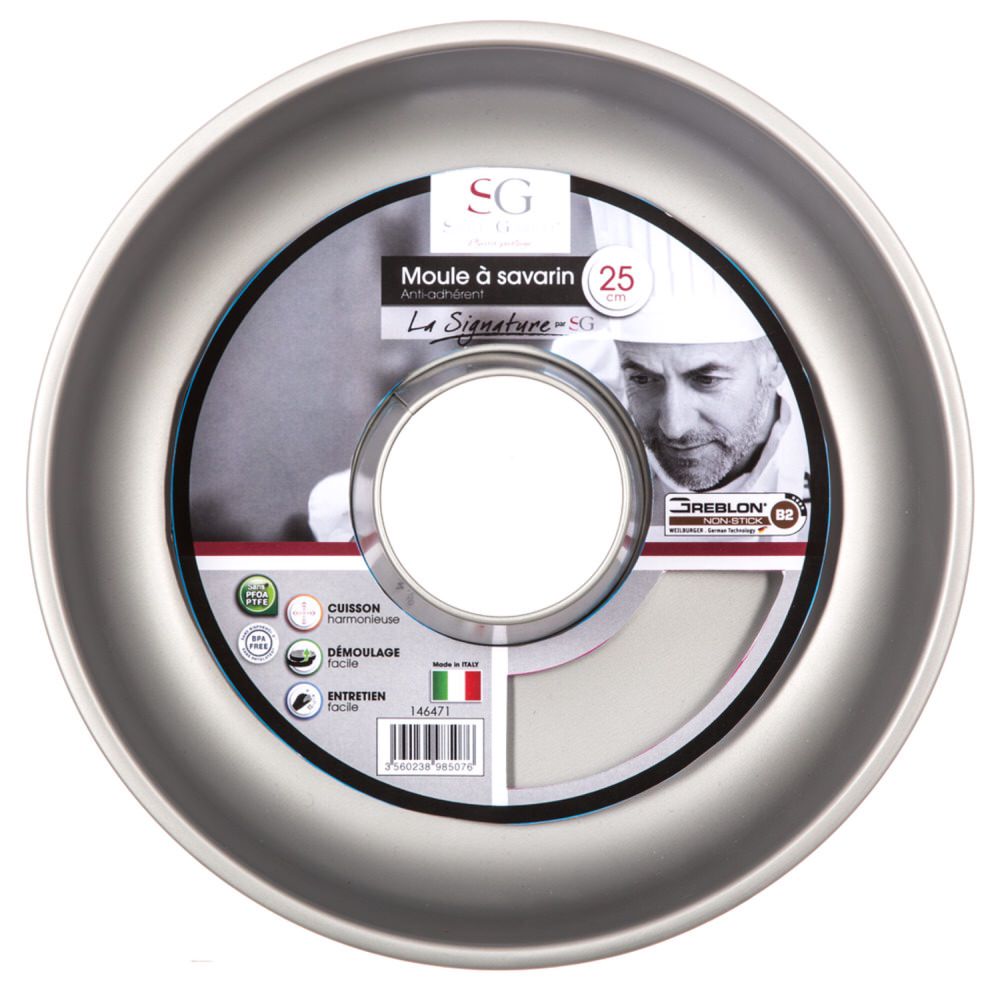 Molde Savarin Signature Negro 25Cm