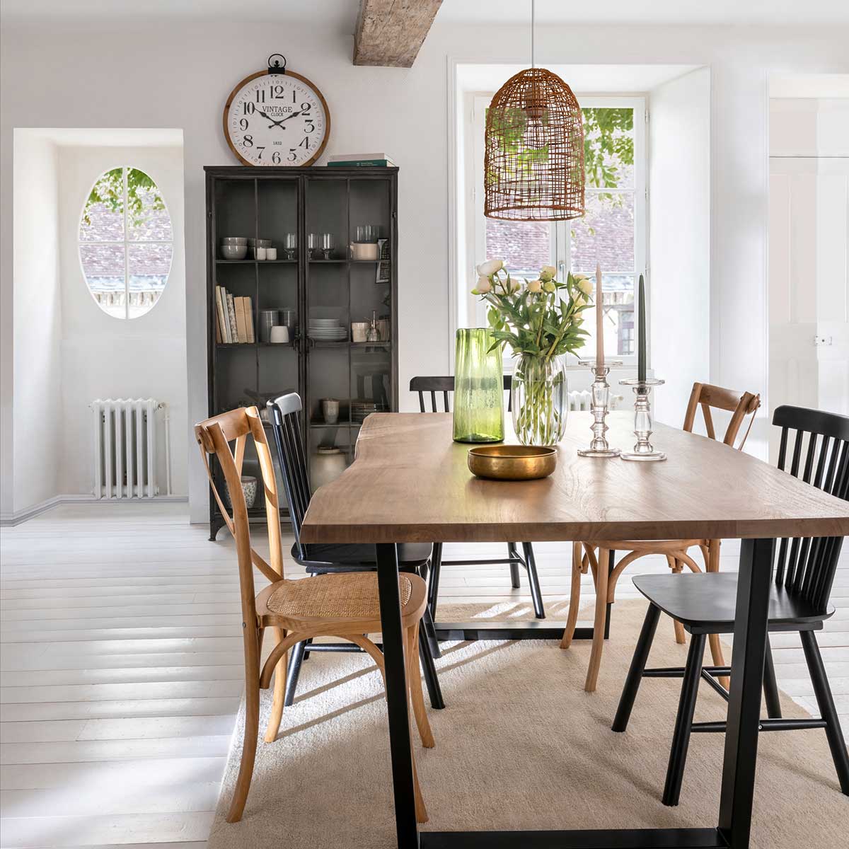 Rel&oacute;gio De Parede Yago Bege Em MDF 57cm