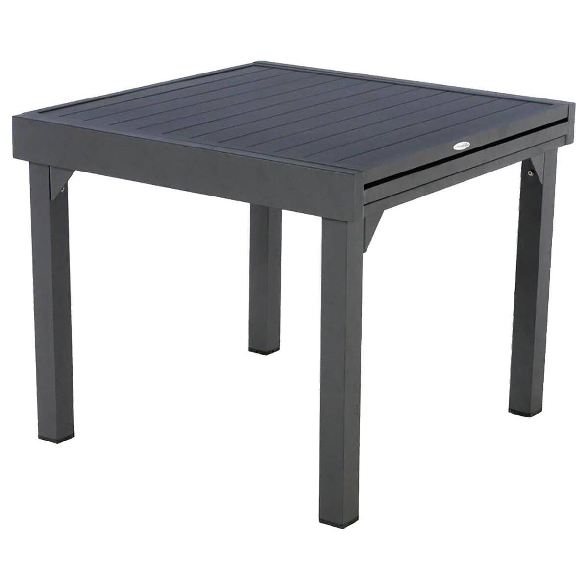 Mesa Extens&iacute;vel Piazza Cinza Graphite 90-180cm