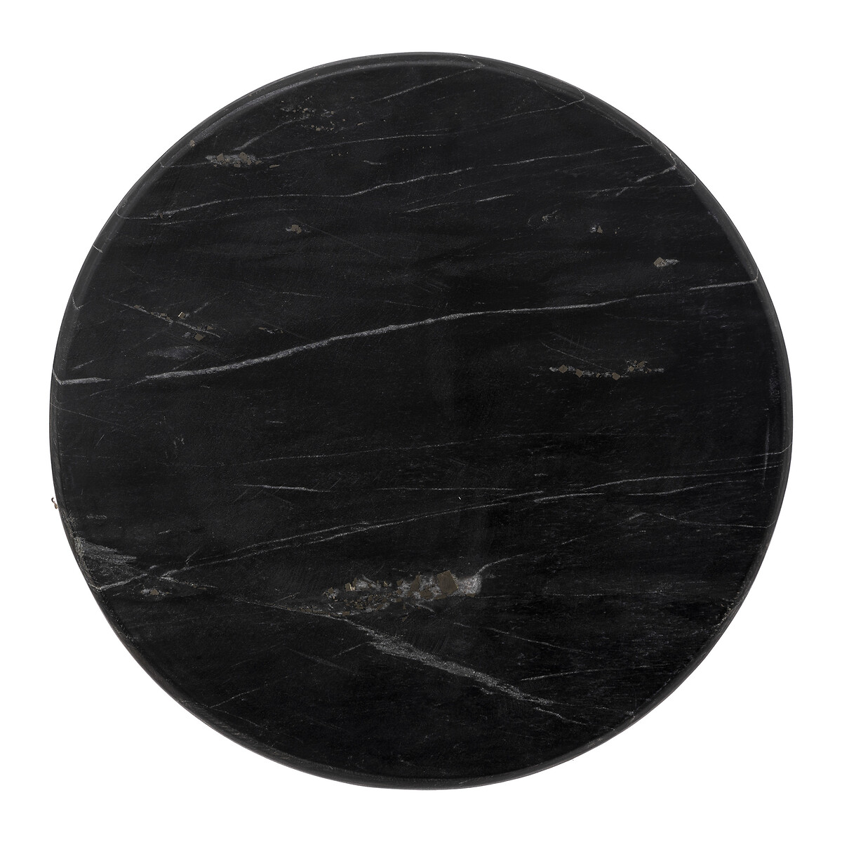 Plato de servir SUBLIMA de m&aacute;rmol negro 30cm