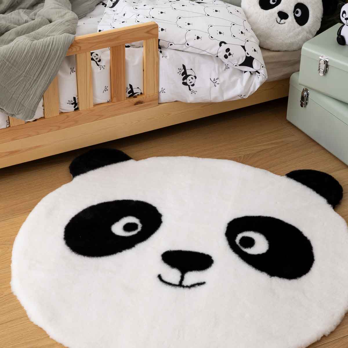 Alfombra en forma de panda 100 cm