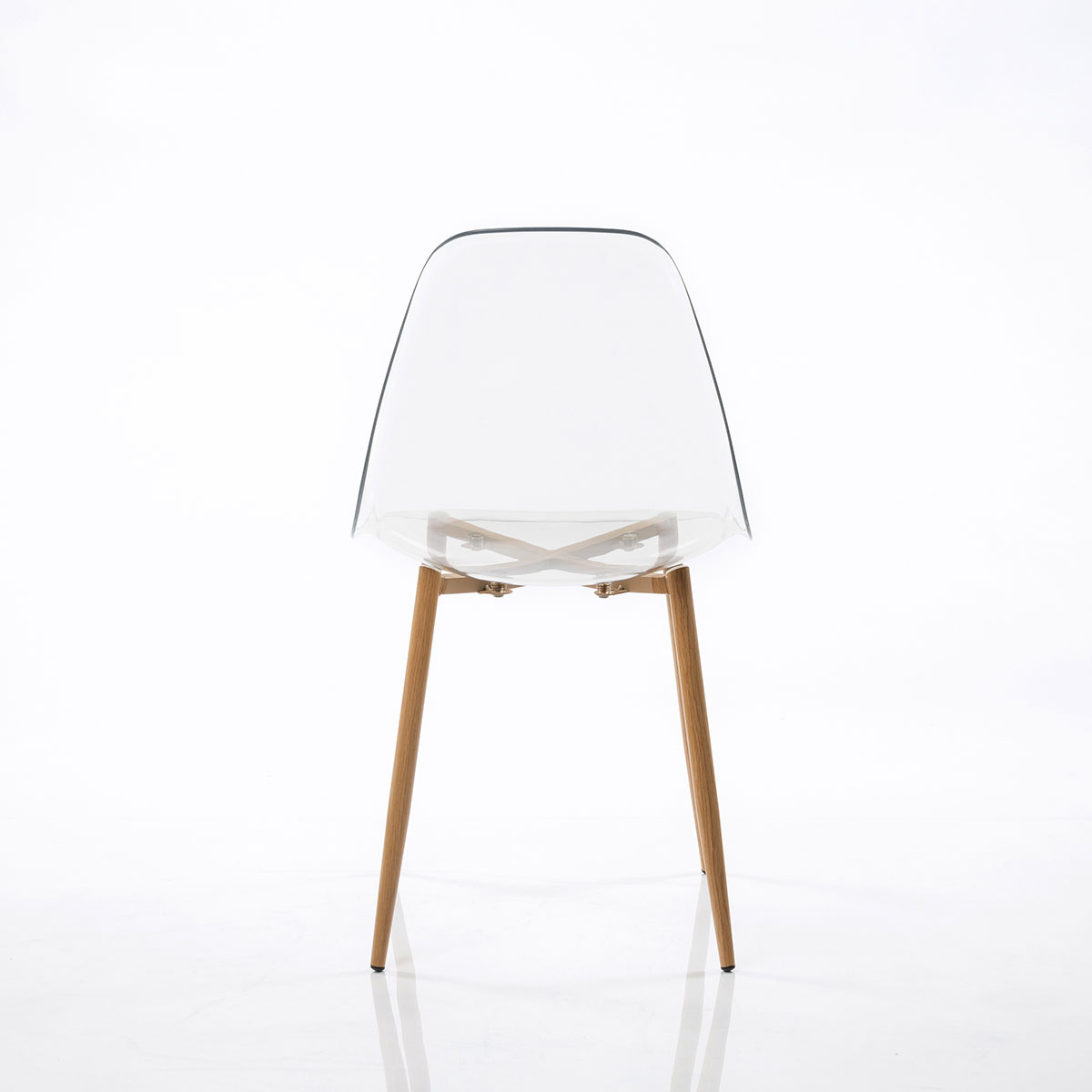 Juego 2 sillas transparentes VANITY