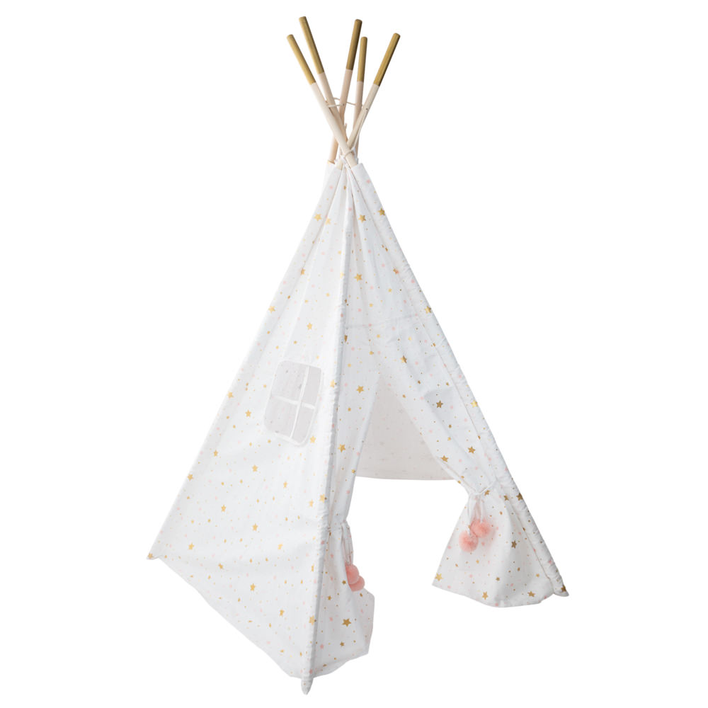 Tienda Tipi Dorada Y Blanca 160Cm