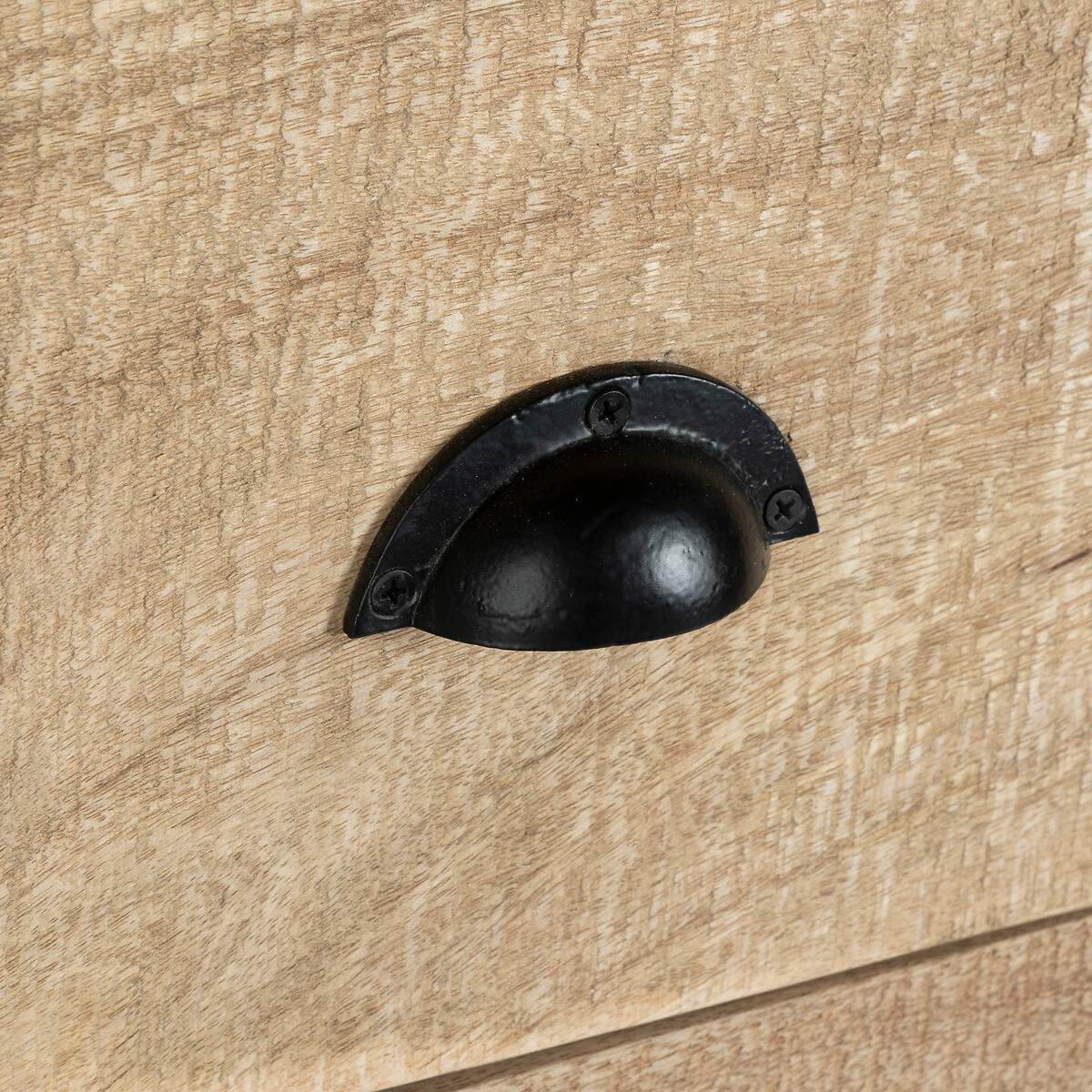 Aparador Silas Marrón De Madera Con 6 Cajones