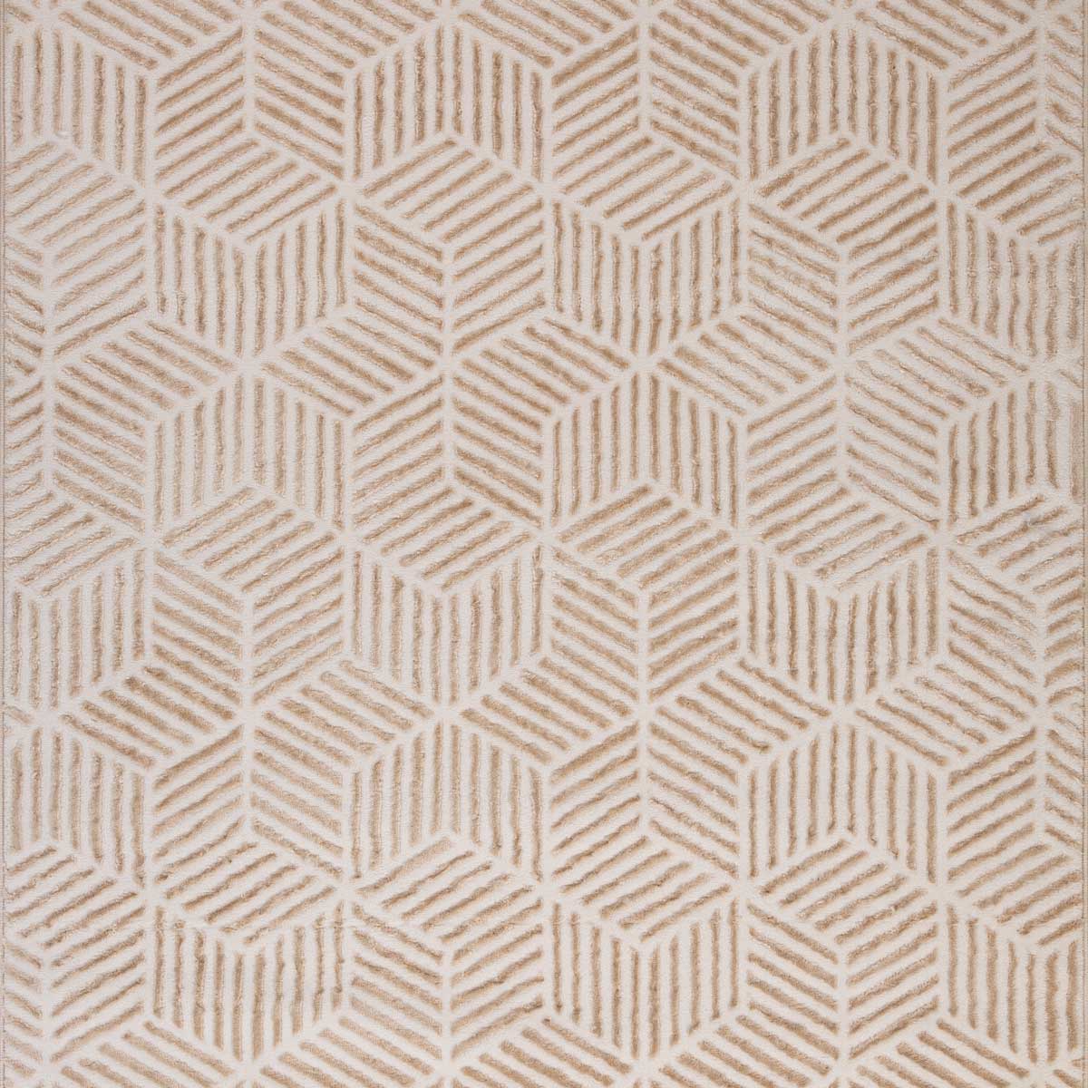 Alfombra Zaha Beige Geom&eacute;trico 120x160Cm