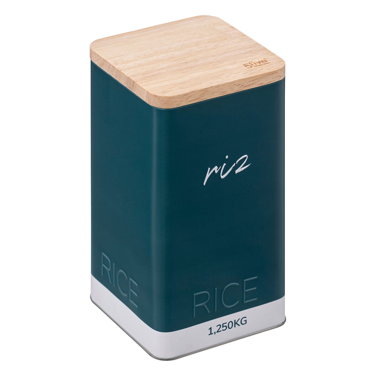 Caja Para Arroz Met&aacute;lica Verde