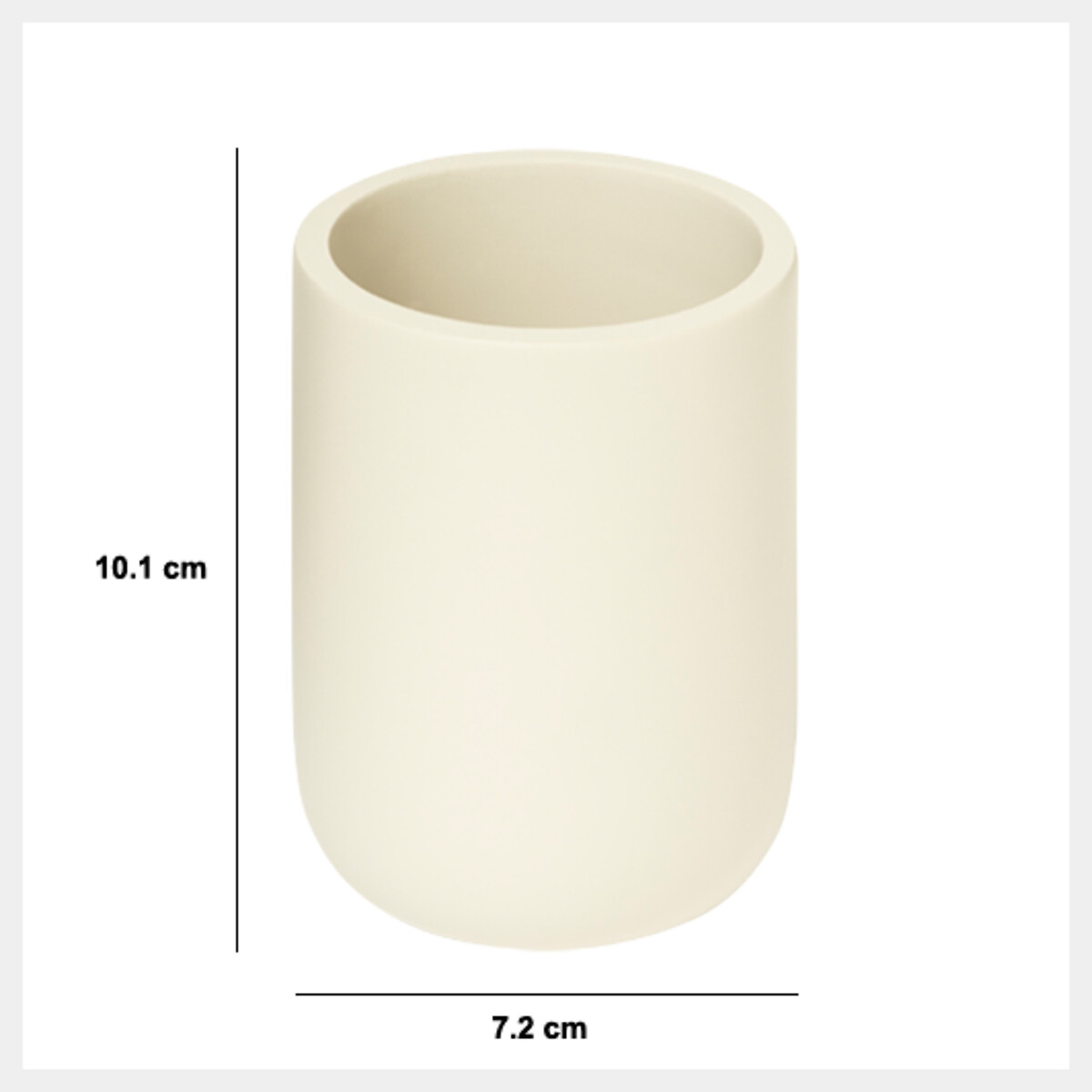 Vaso para cepillo de dientes DUO beige