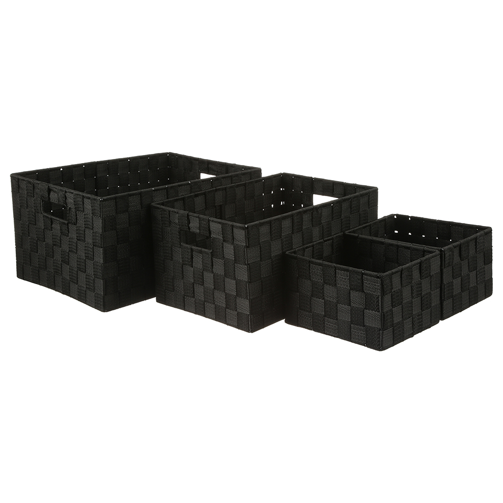 Cesta De Almacenaje Negro Tam.4/4 