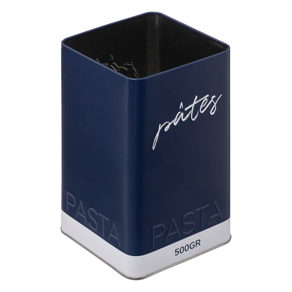 Caja Para Pasta Met&aacute;lica Azul