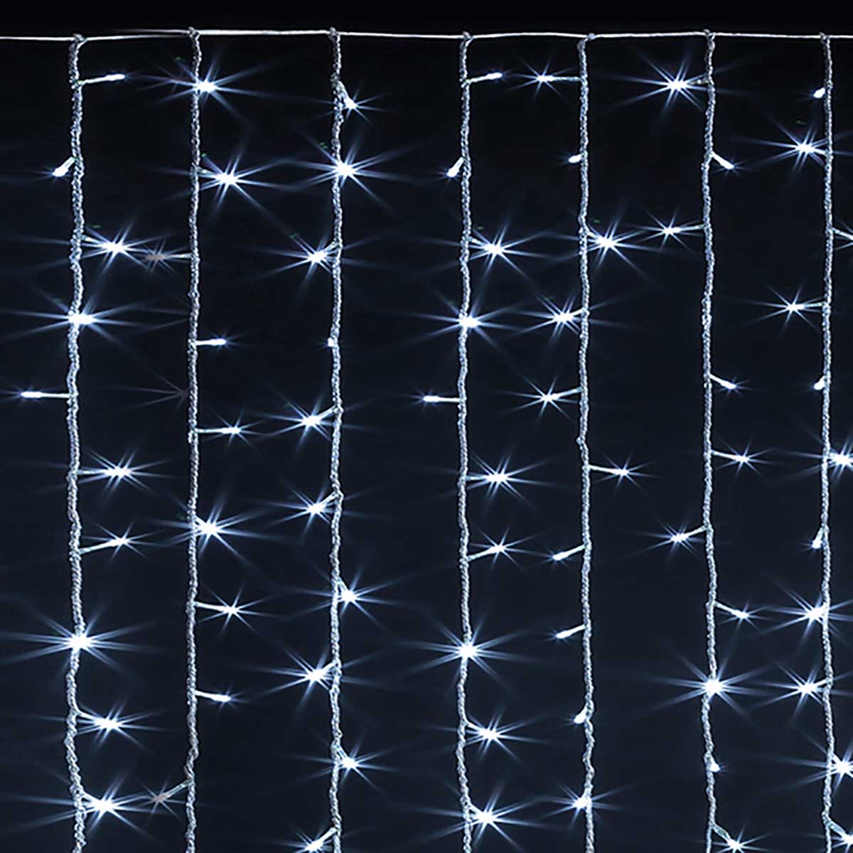 Cortina Luces Navidad Blanco Frío 150 Led