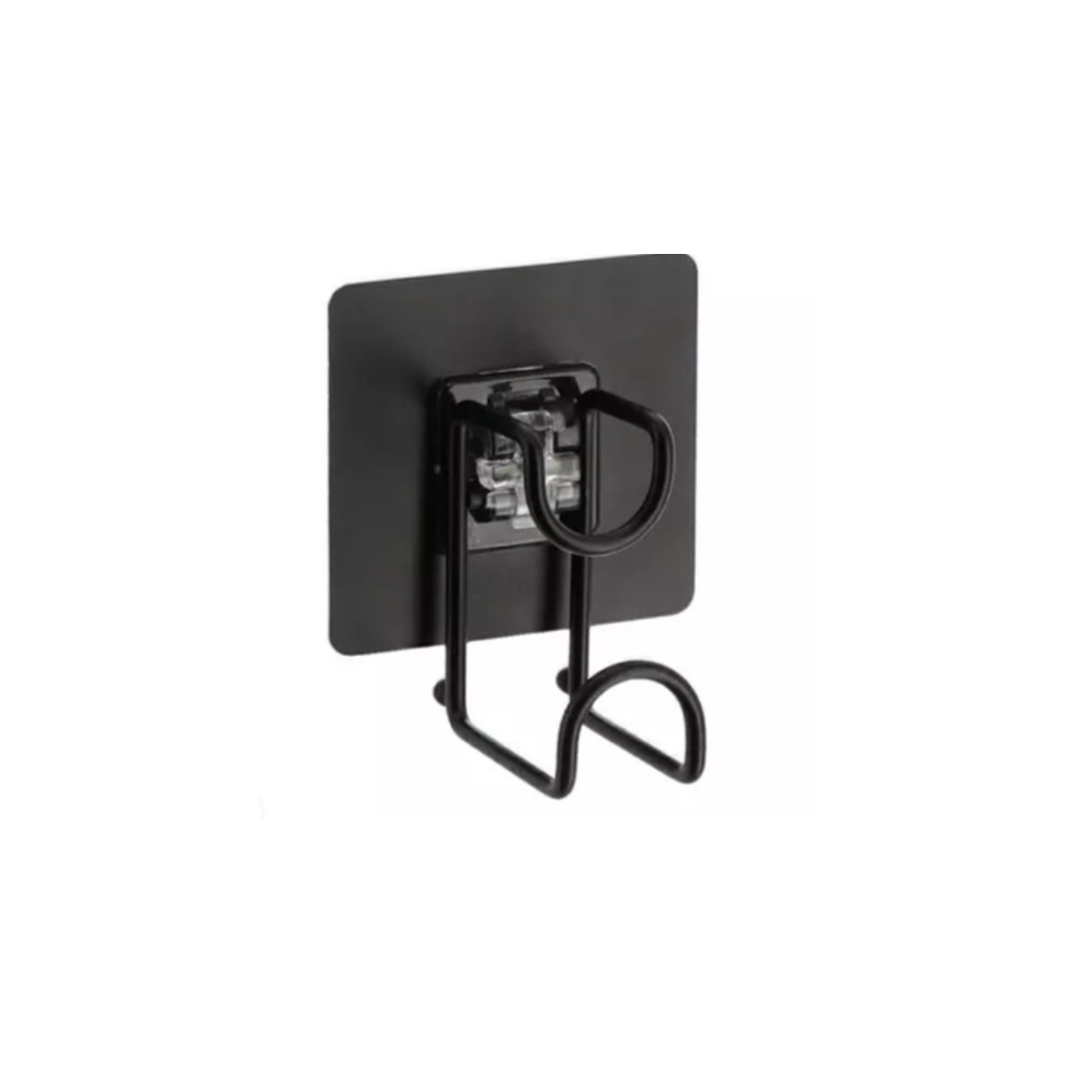 Gancho Para Baño  De Metal Con Adesivo Negro