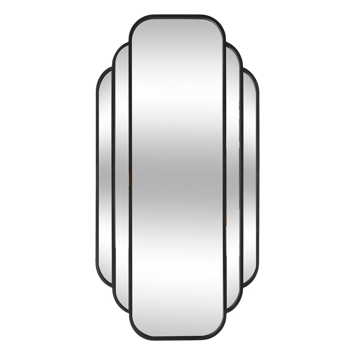 Espejo de pared BENEDITA negro 100x50cm