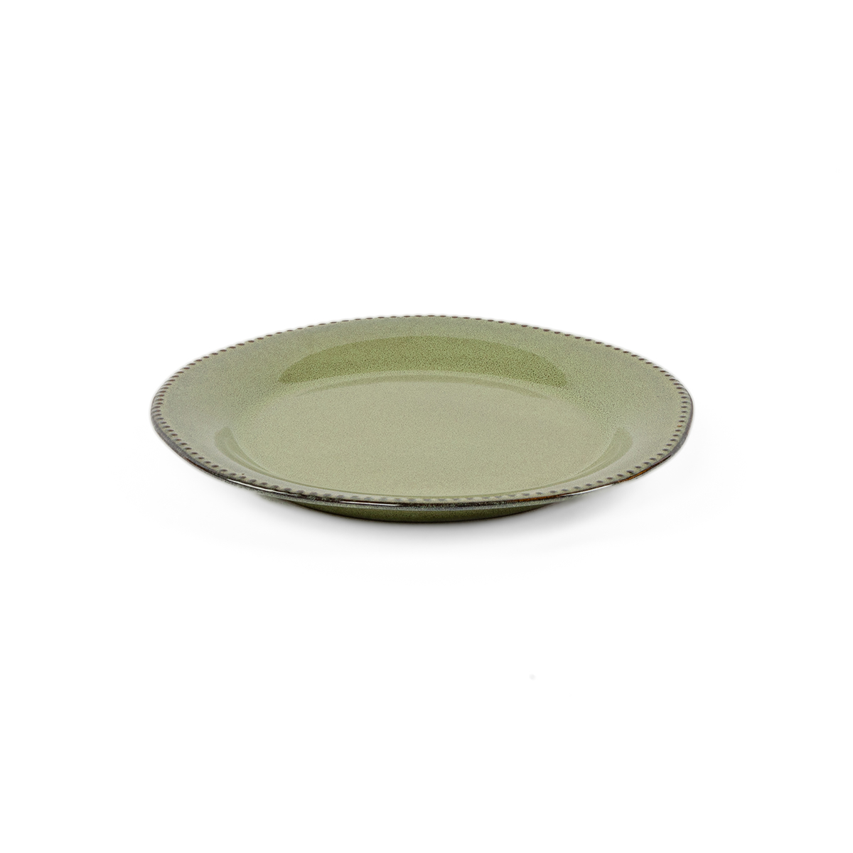 Plato Llano Capri  Verde Cerámica 27cm