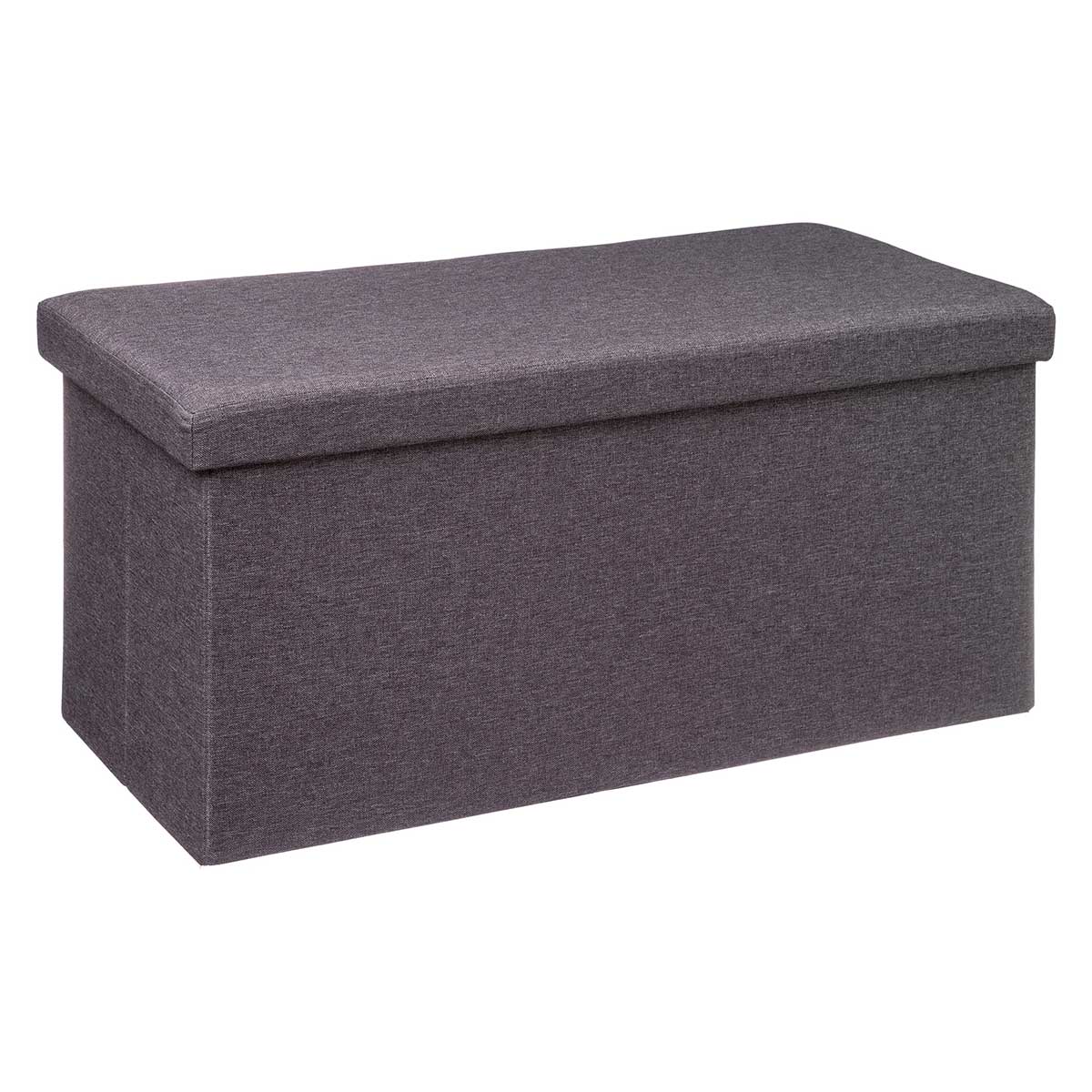 Puf De Almacenaje Gris Oscuro 76x37.5