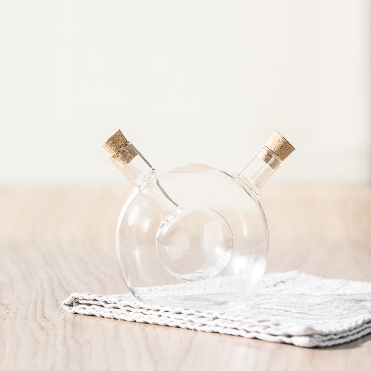 Aceitera+Vinagrera Boule Vidrio 42/6Cl